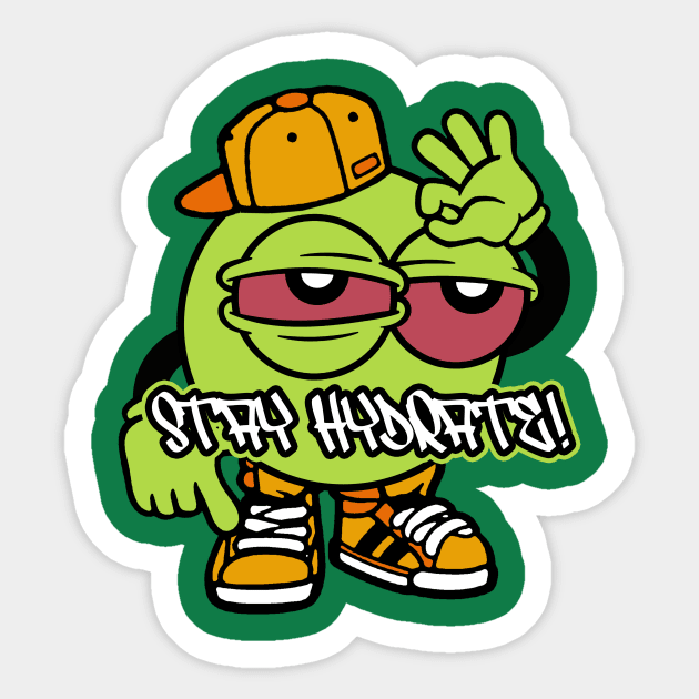 STAY HYDRATE Sticker by Well George